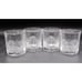 Set of 4 - Royal Crystal Rock Aurea Double Old Fashioned Crystal Clear Cut