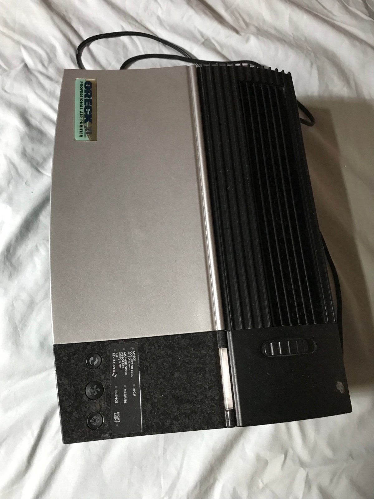 Oreck Plug in Fan Air cleaner ionization
