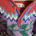 Signature Imports Size Large Wool Chunky Knit Tunic Sweater Wood Buttons Red