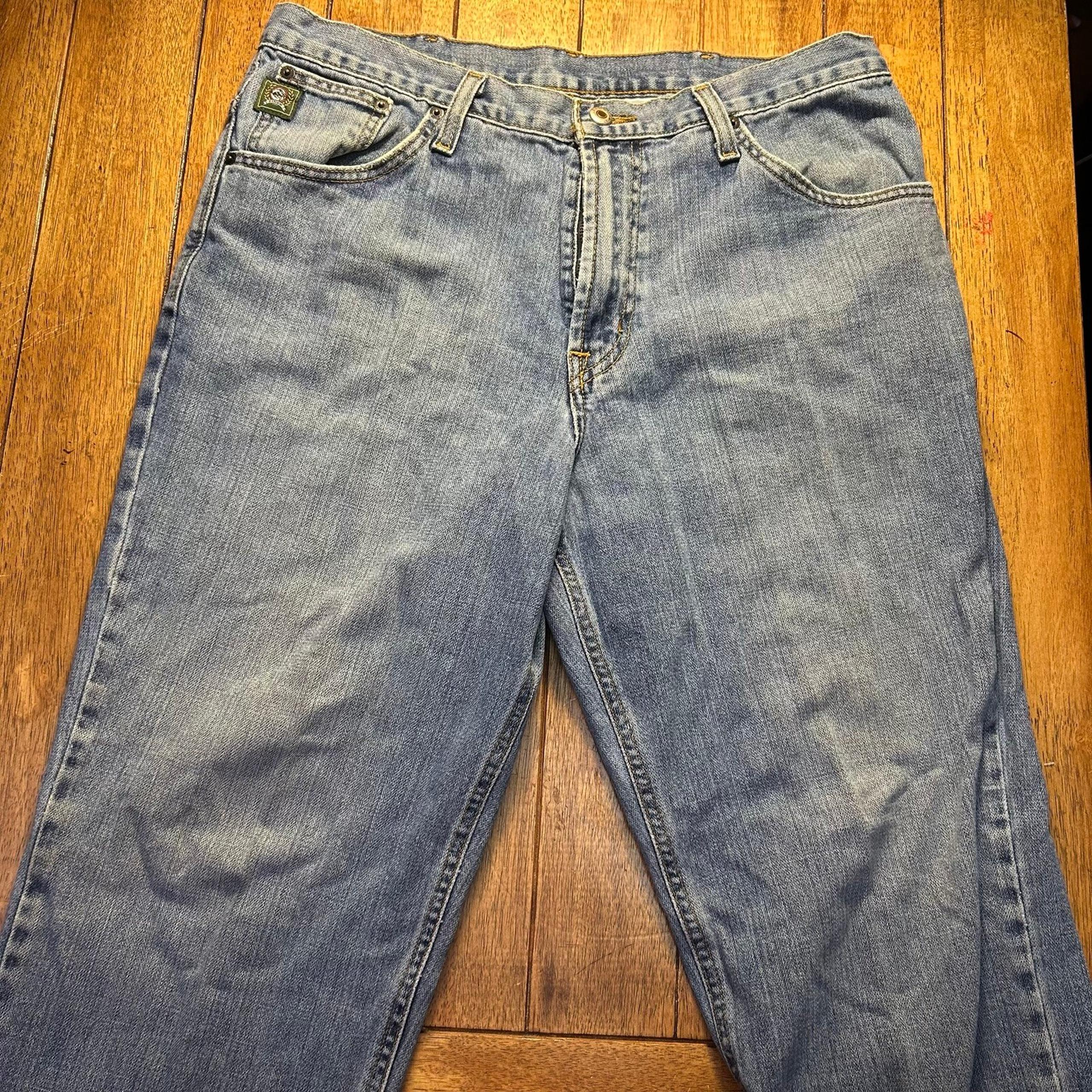 Cinch Jeans Mens 35x32 Medium Wash Denim Blue Jean Western Straight Cowboy Rodeo