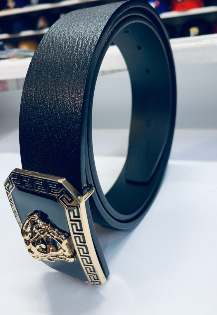 Mens black leather 40