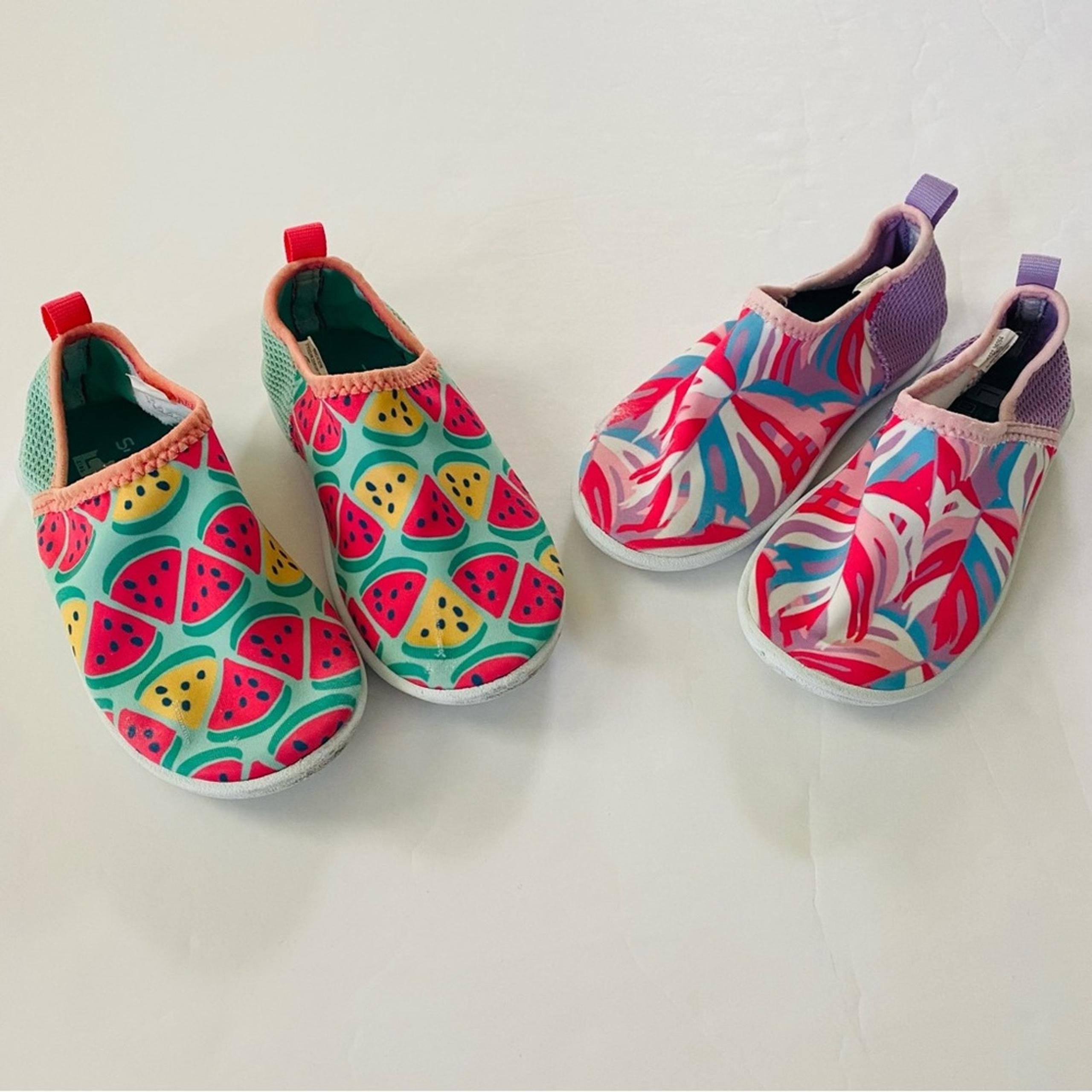Speedo | Slip On Water Shoes Watermelon Multicolored Kids Large 9-10 GUC