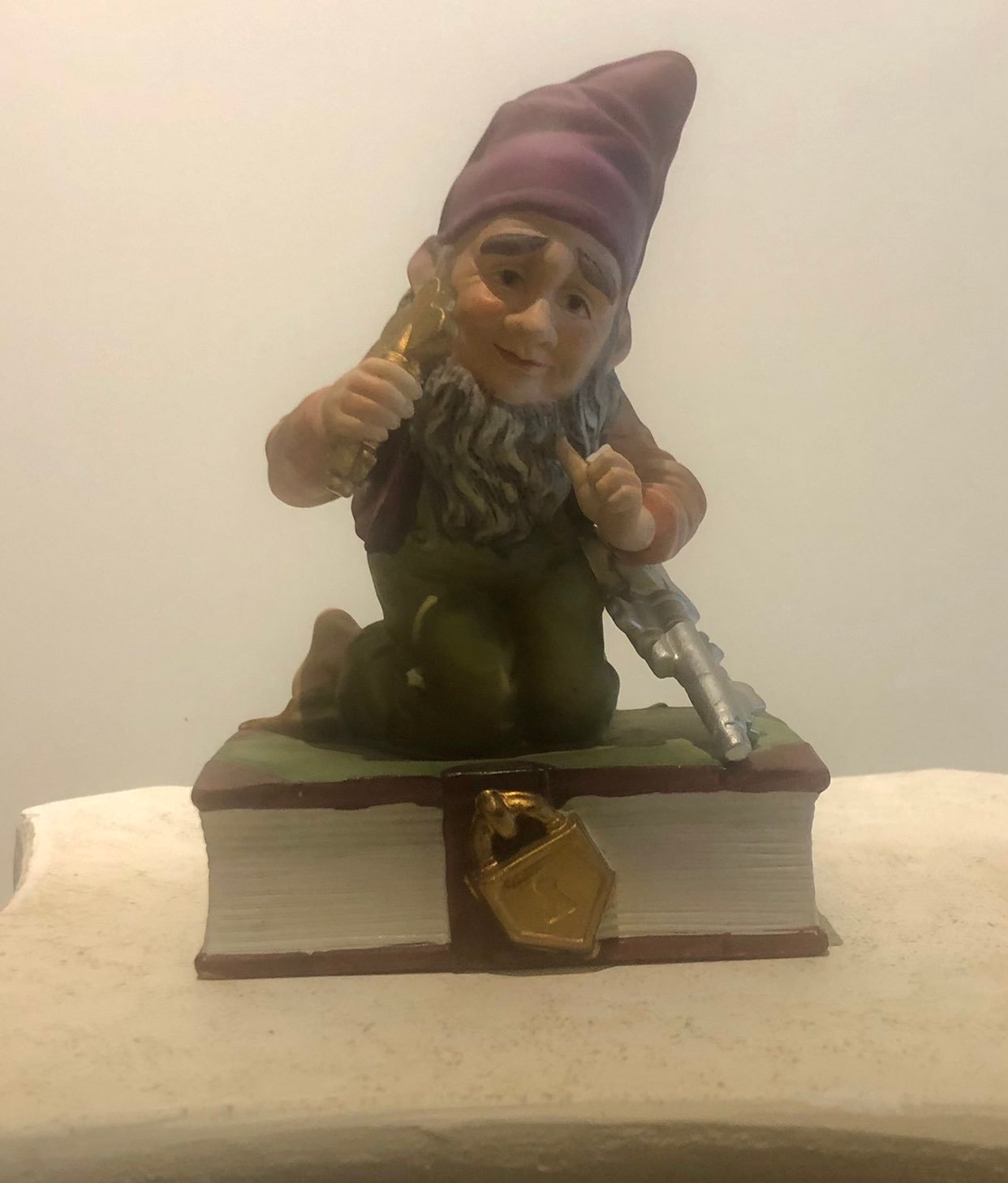 VINTAGE LEFTON ELF GNOME FIGURINE, DIARY