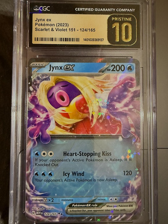 Jynx ex #124 | Pokemon Scarlet & Violet 151 - CGC Pristine 10