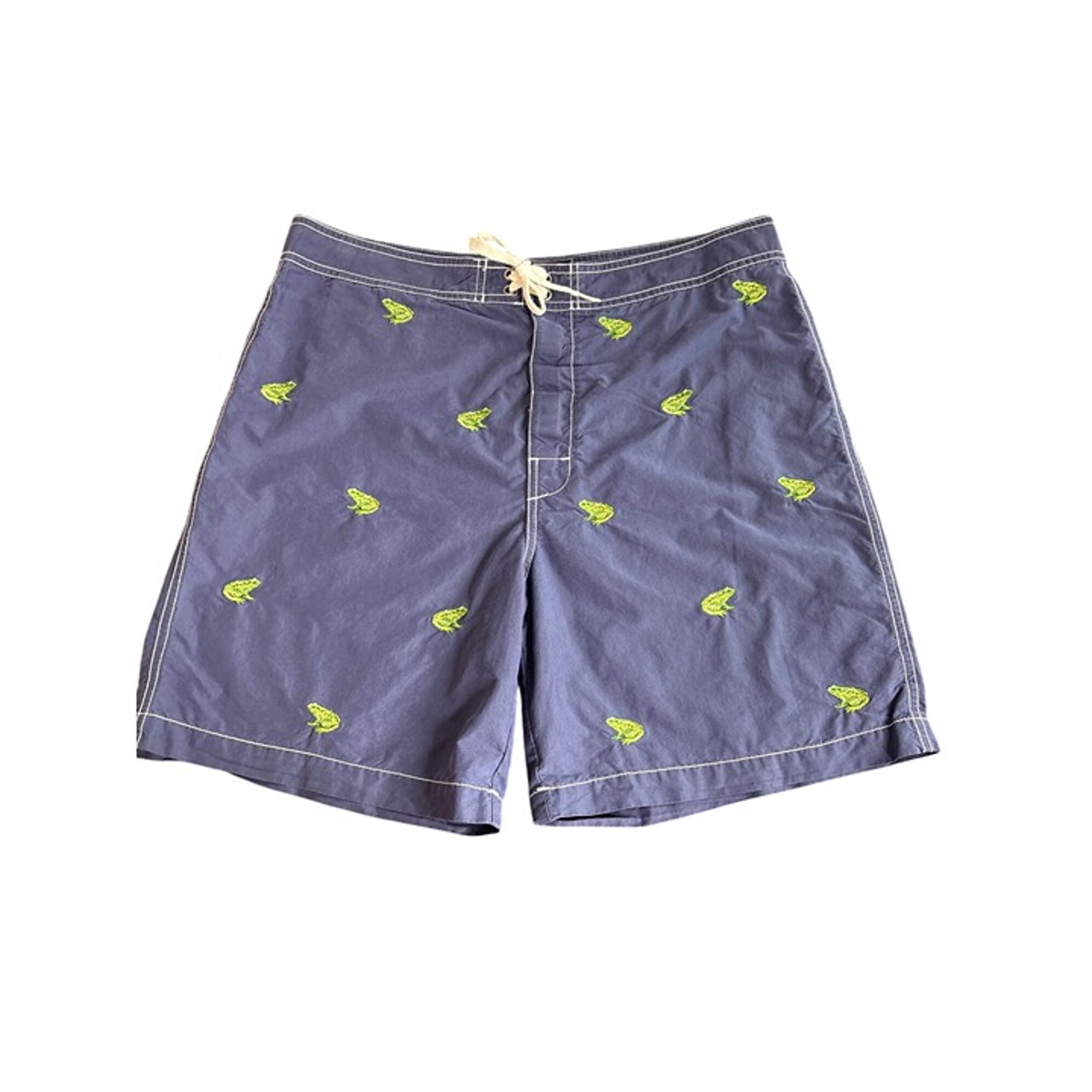 Vintage 90's Ralph Lauren Men's Embroidered Frog Swim Trunks Size 34