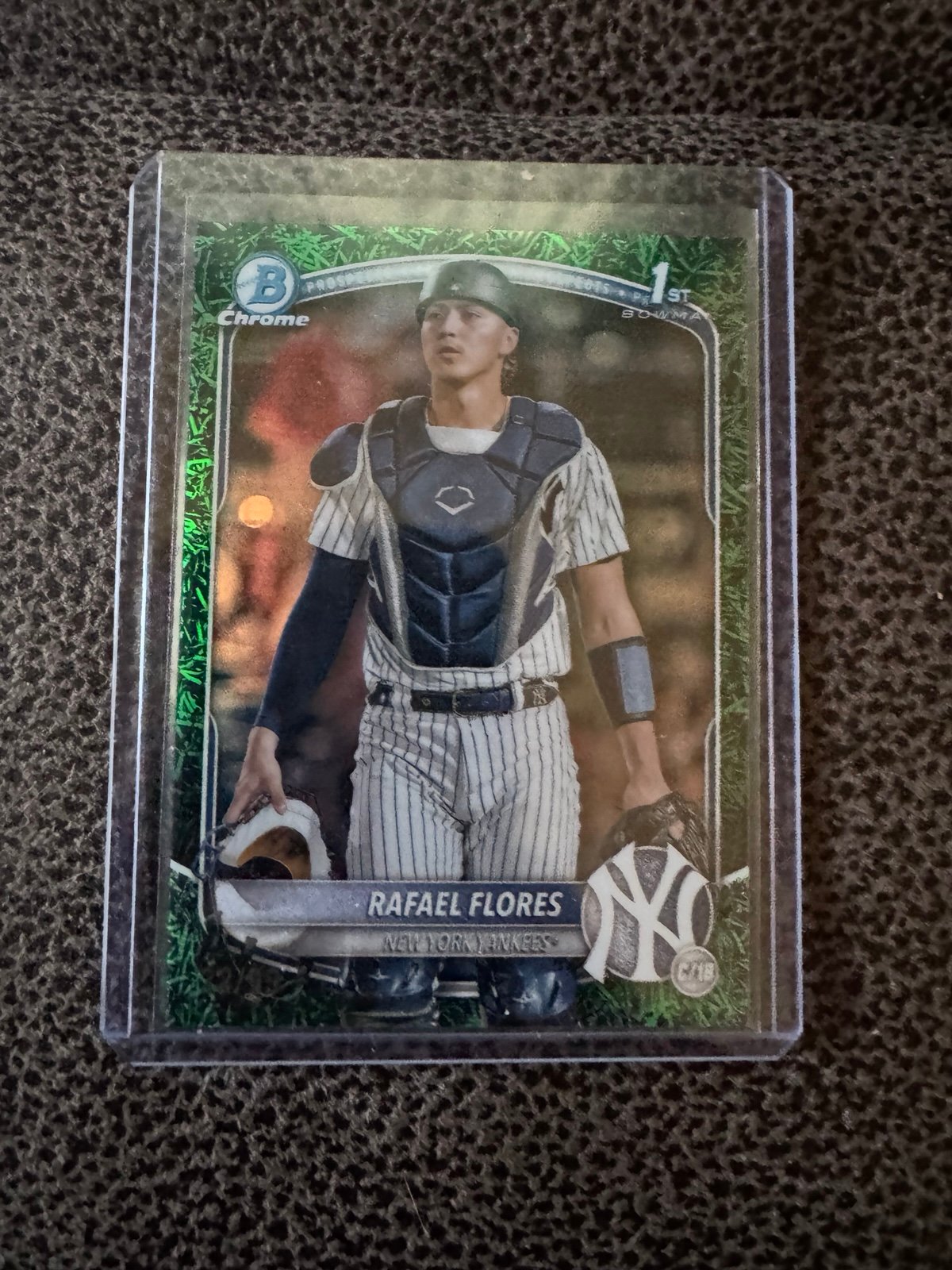 2025 Topps Bowman BCP-34 Rafael Flores New York Yankees Green Reptilian /