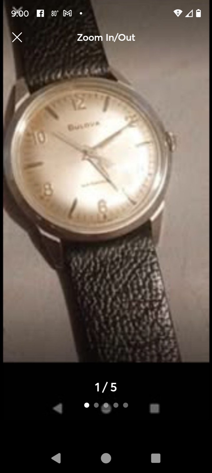 Vintage 1960s Bulova wrist watch working condition pictures don't do justice