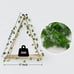 RICHER HOUSE Artificial Ivy LED-Strip Wall Hanging Shelves Set of 2, Macrame She