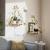 RICHER HOUSE Artificial Ivy LED-Strip Wall Hanging Shelves Set of 2, Macrame She