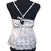 Walter Baker White Eyelet Blue Floral Cami Size Large Strappy Cotton Lined NEW