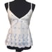 Walter Baker White Eyelet Blue Floral Cami Size Large Strappy Cotton Lined NEW