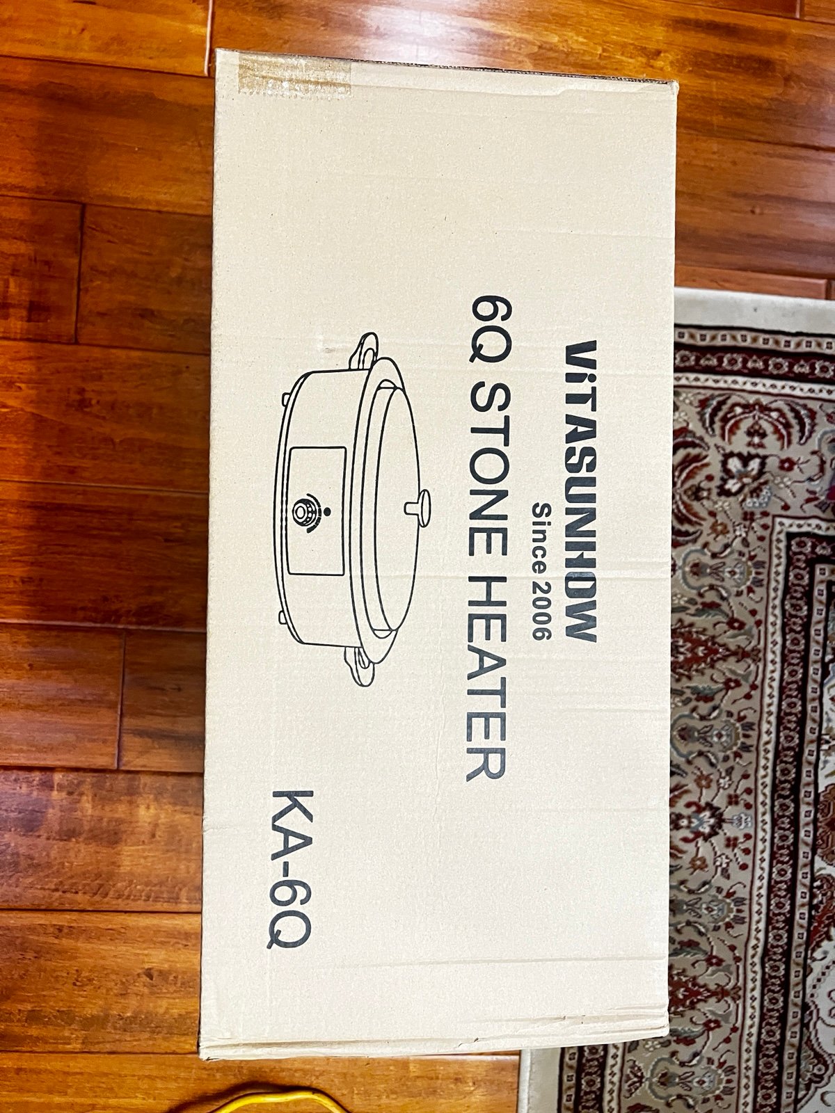 Massage stone heater
