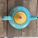 Vintage Lindt Stymeist Colorways 6-cup Teapot in Turquoise Yellow and Pink