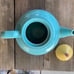 Vintage Lindt Stymeist Colorways 6-cup Teapot in Turquoise Yellow and Pink