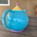 Vintage Lindt Stymeist Colorways 6-cup Teapot in Turquoise Yellow and Pink