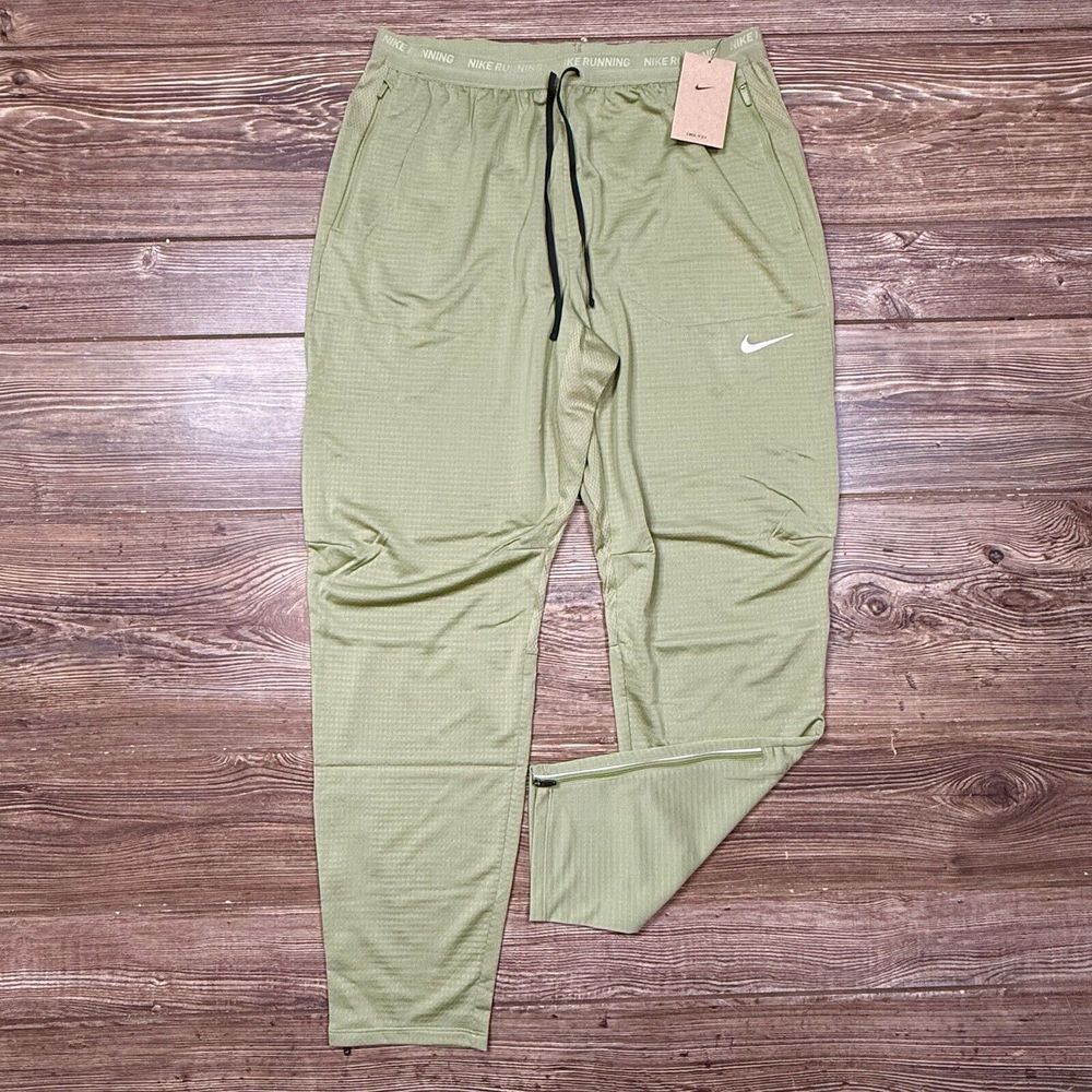 Nike Men's Phenom Dri-FIT Knit Running Pants DQ4740-334 Alligator LARGE NWT 95