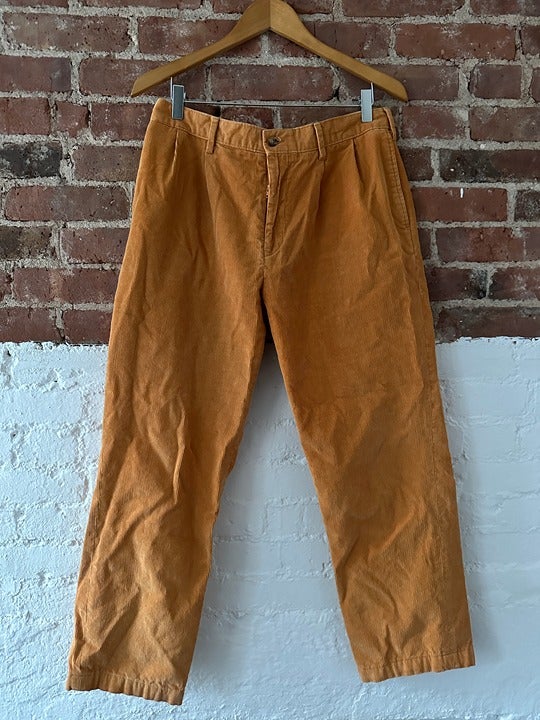 vintage orange corduroy trousers