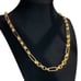 28 Womens 14K Gold Chain Link Figaro Style Necklace 14 Karat Jewelry 28 inch