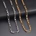 28 Womens 14K Gold Chain Link Figaro Style Necklace 14 Karat Jewelry 28 inch