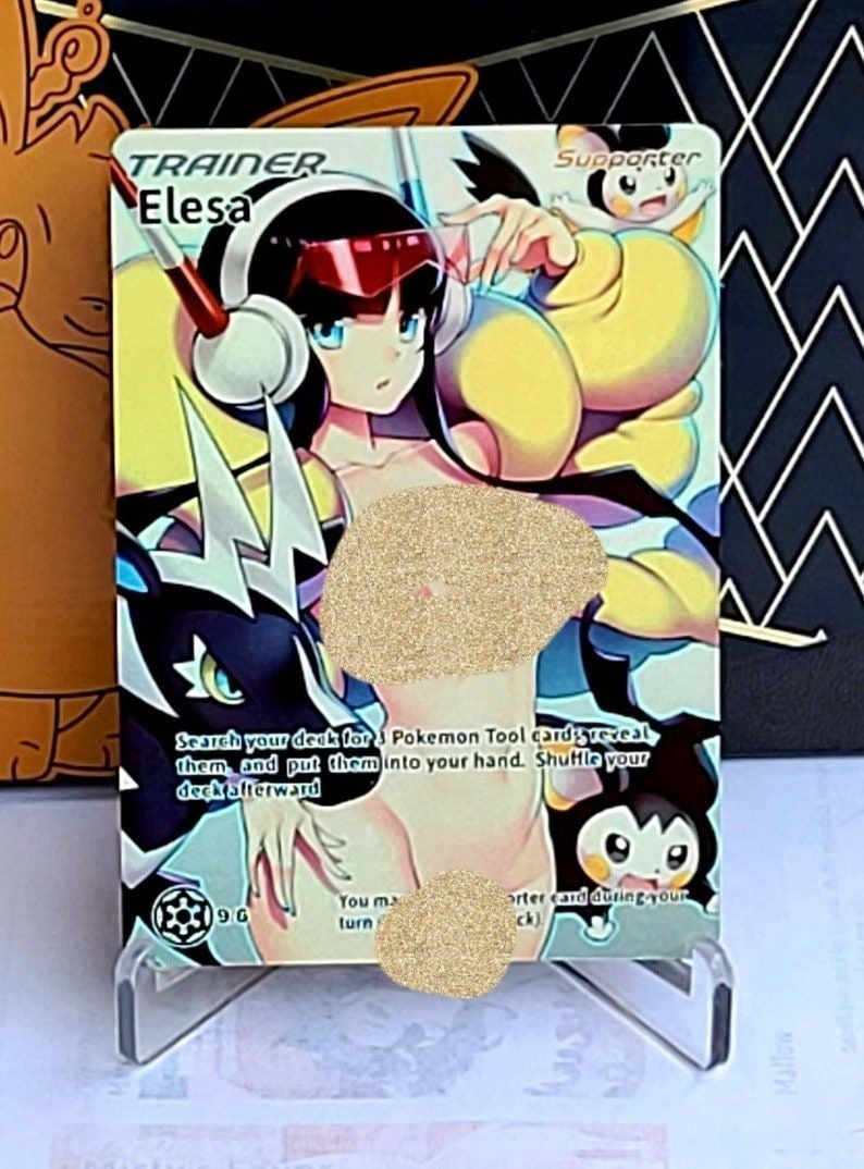 Custom Holographic Pokemon Trainer Card