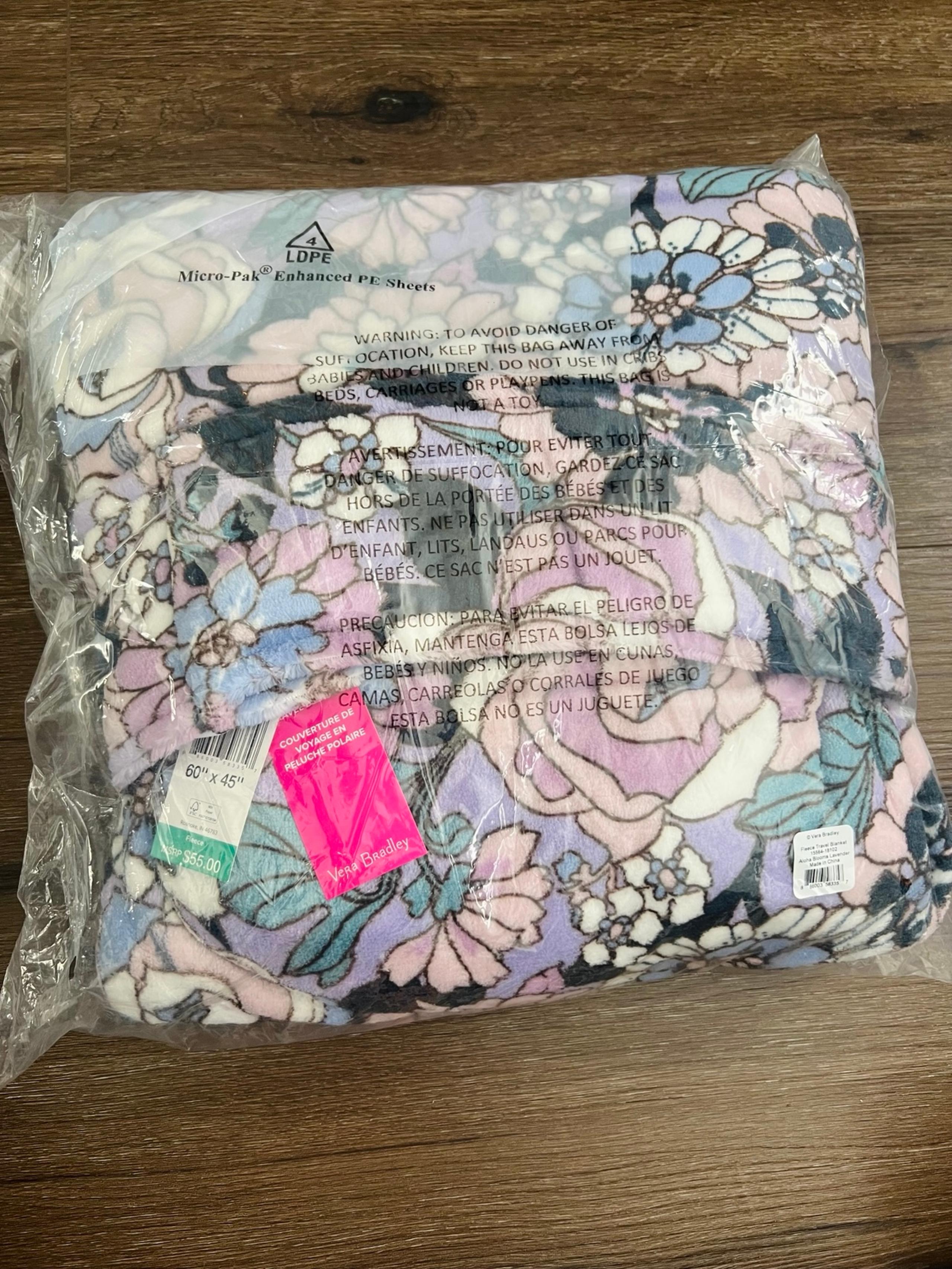 Vera Bradley Blanket 60”X 45”