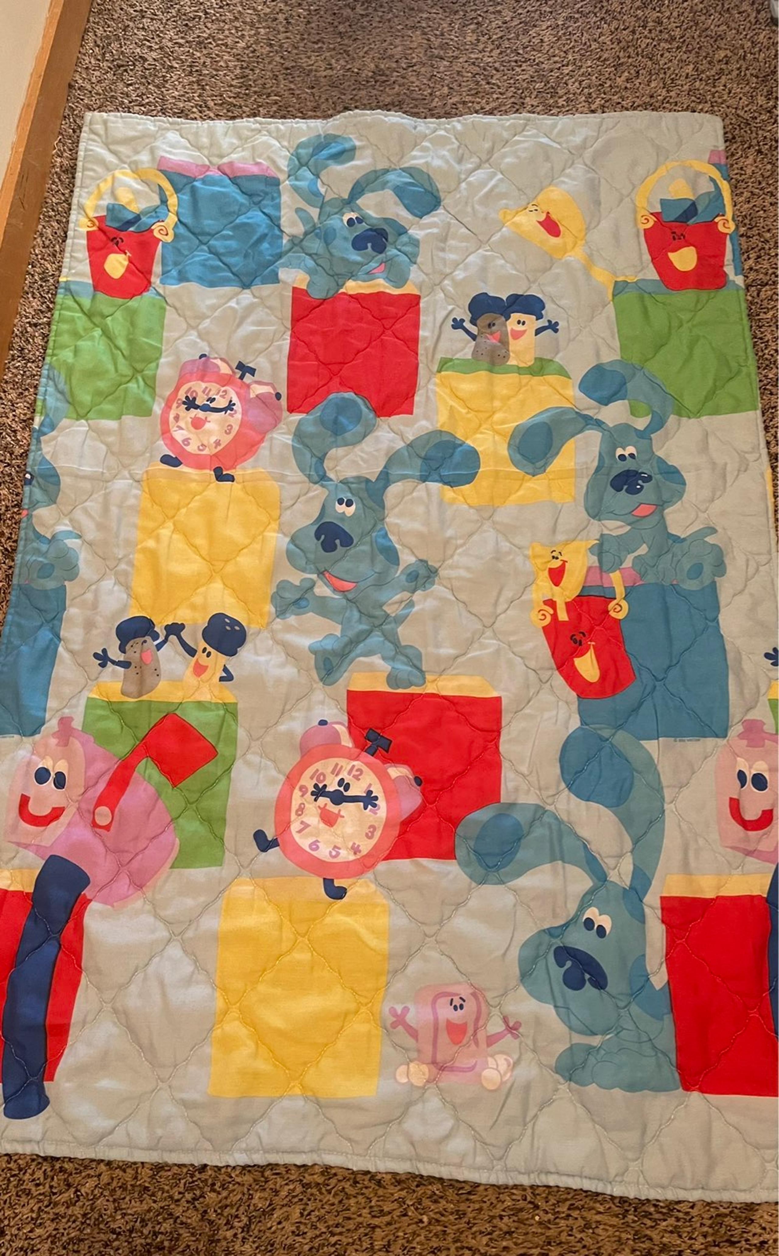 Blues Clues Comforter and sheets Vintage 90's