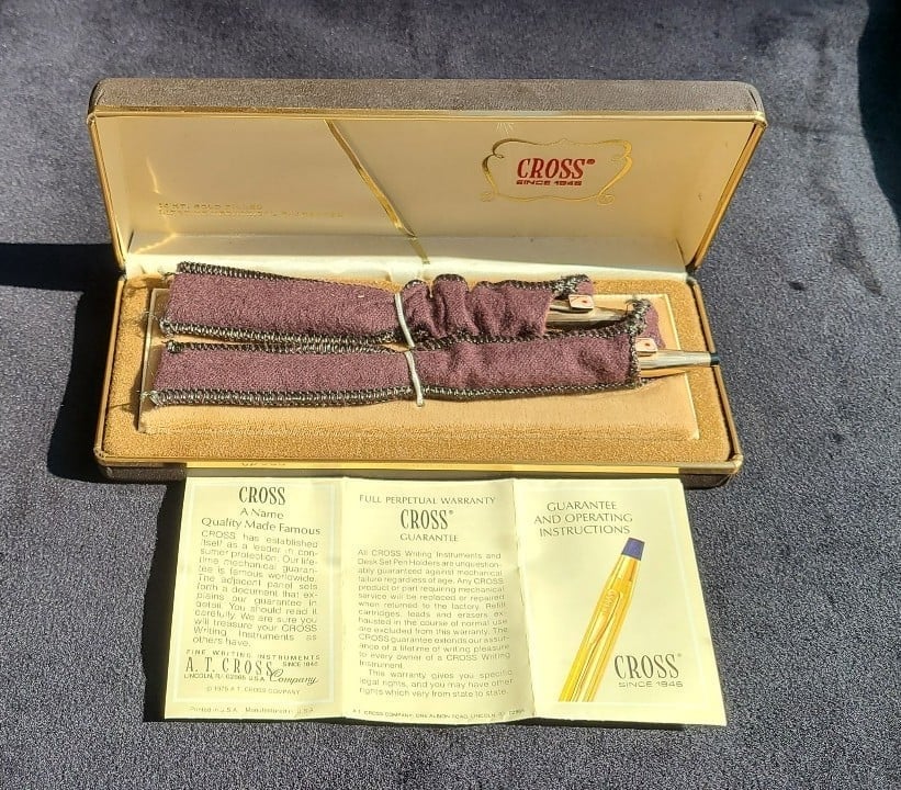 Cross 14kt mechanical pen & pencil set