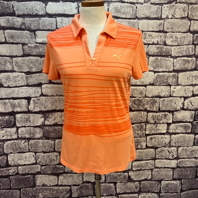 Puma Peach Short Sleeve Polo Size Medium