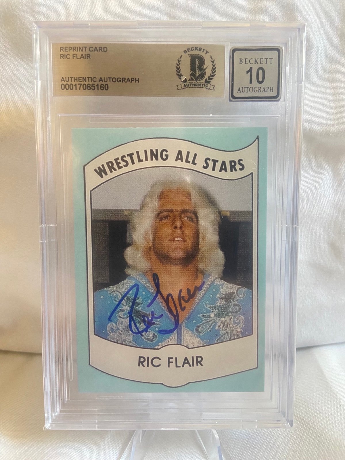 Ric Flair Autograph Wrestling All-Stars Reprint Card - AUTO Grade 10 BGS