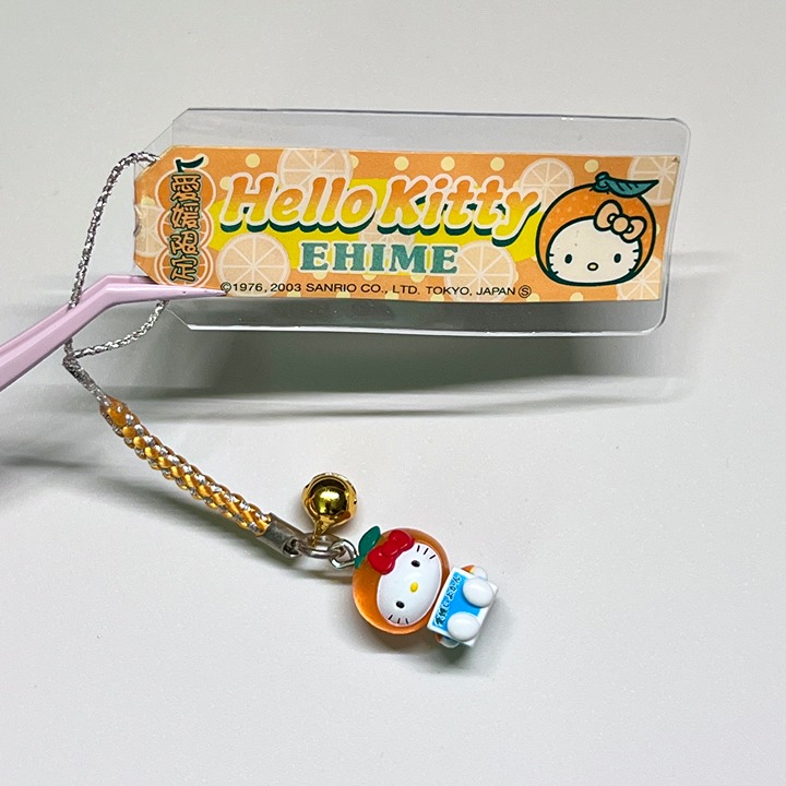 Sanrio Hello Kitty Orange Box Ehime Gotochi Phone Charm