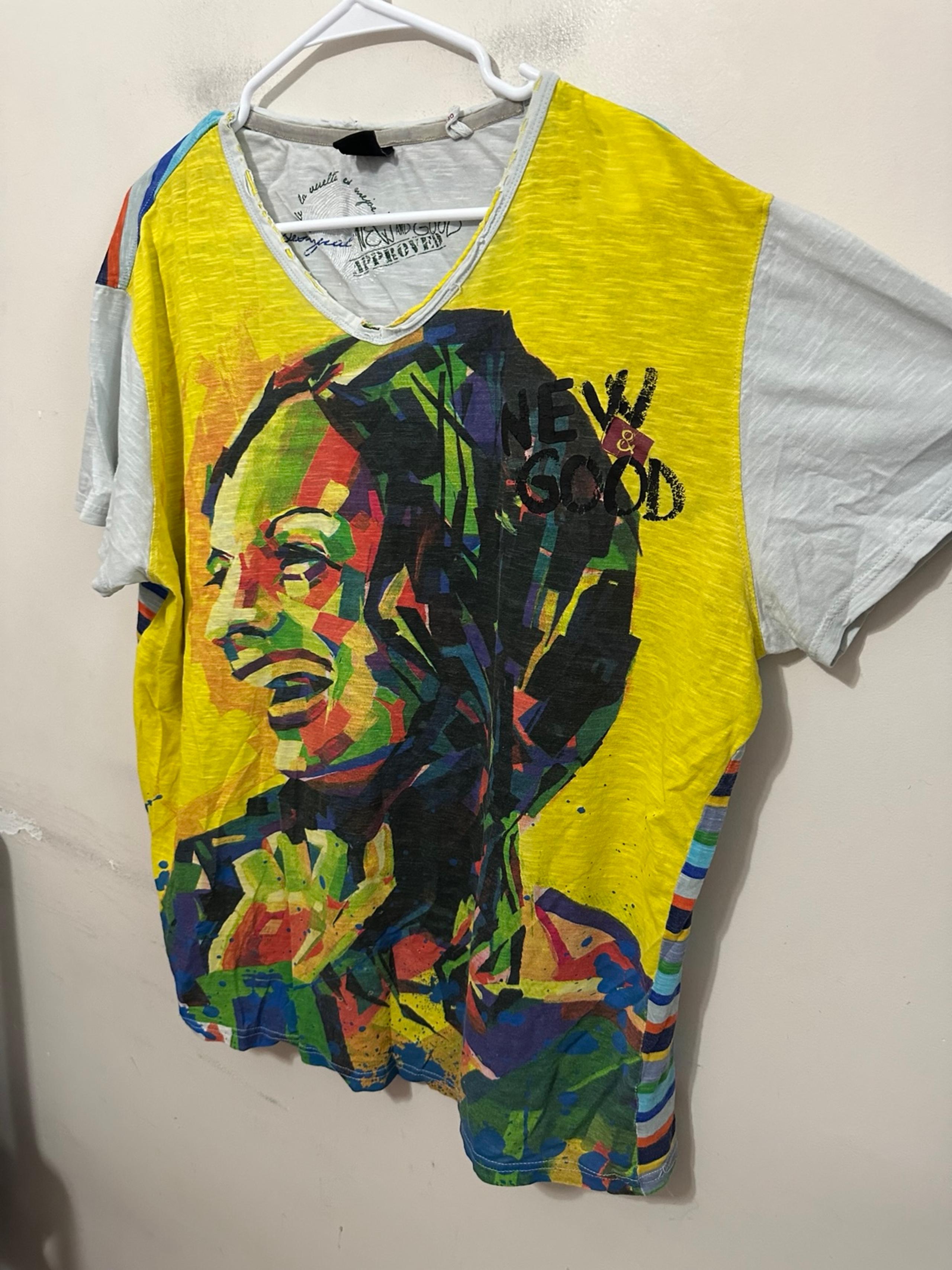 Desigual ‘New & Good’ Colorful Graphic T-Shirt Men’s XX-Large