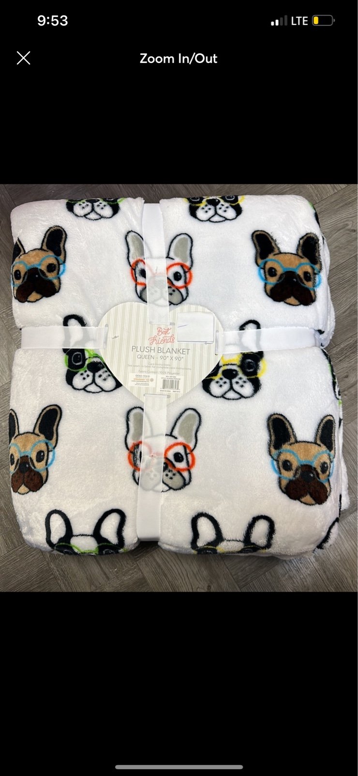 Queen Size Frenchie / French Bulldog Blanket !