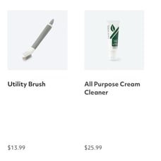 NWT, Norwex All purpose Cream Cleaner and Utility Brush Bundle