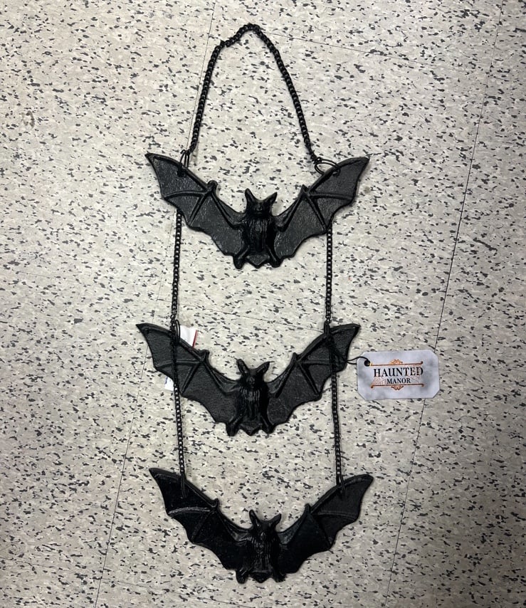 Tripple Bat Hanging Decor Piece
