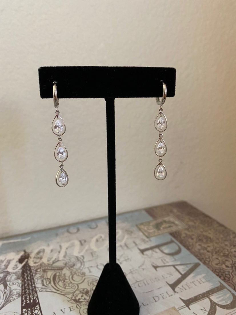 14k White Gold Earrings
