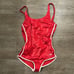 Diesel SOLID COLOR BFSW-ANTIOPE ONE PIECE SWIMSUIT WITH CONTRASTING TRIM