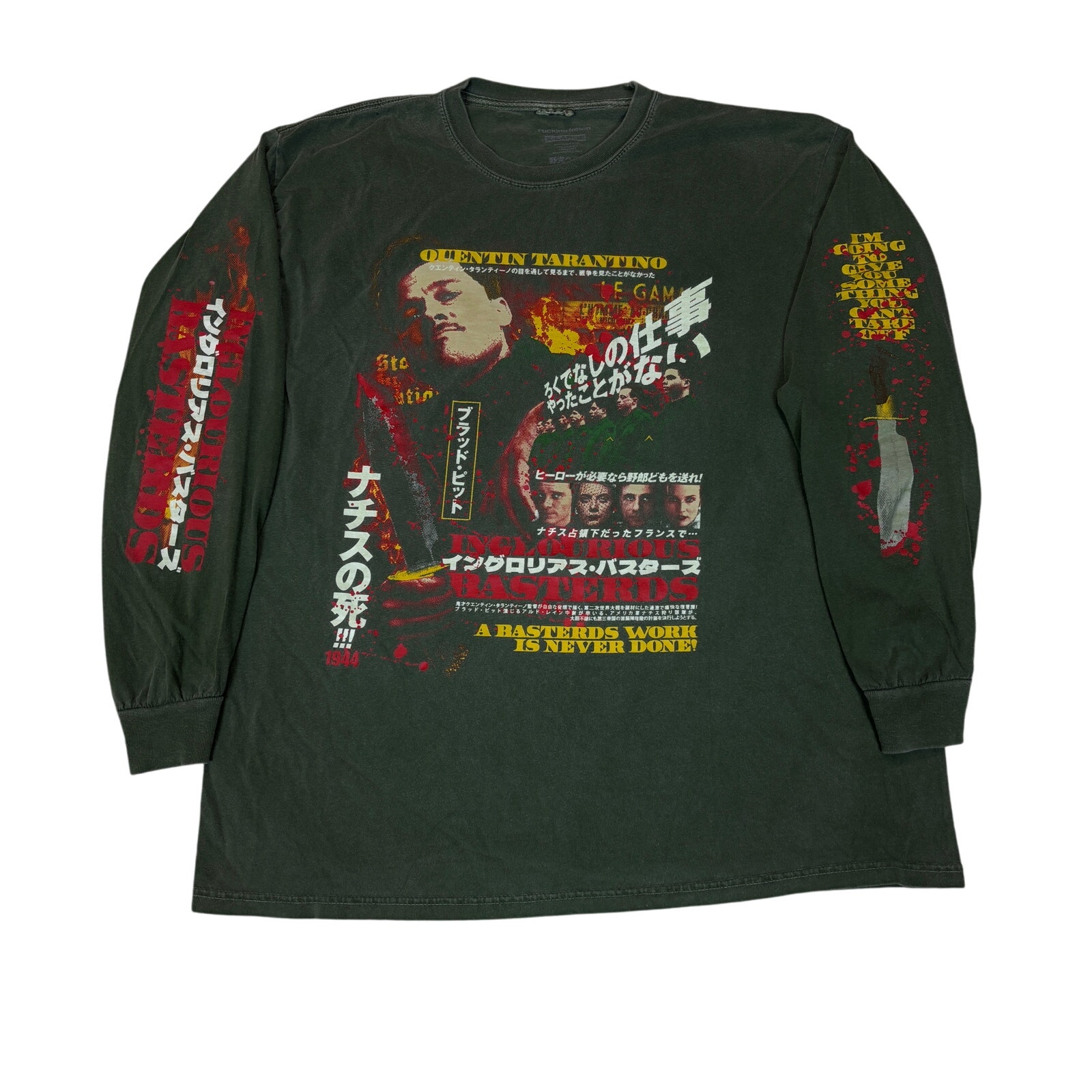 Rucking Fotten Inglorious Basterds Tarantino Movie LS Shirt Men's XL