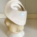 5.3 Lefton Vintage #1115 Head Vase Pearlescent Iridescent Blonde Woman w/ Hat