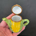 Limoges Trinket Box Peint Main Rochard France Corn Teapot Handpainted Paint Loss