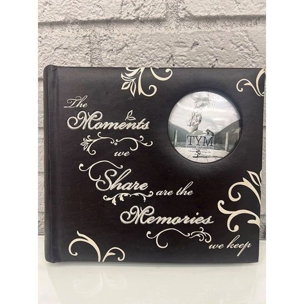 TYM Memories Brown Faux Leather With Cream Stitching Memories Photo Album