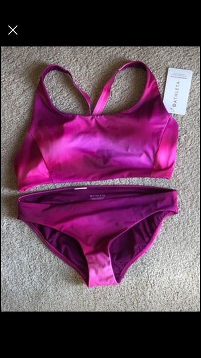 Bikini Athleta Womens 2 Piece Swimsuit Top Large Bottom Medium New With Tags 80