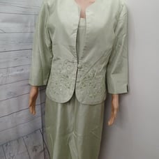 Vtg Jessica Howard Womens Set Pink Pleated Embroidered Lightweight Sz 14