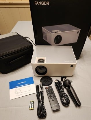 New 1080P HD Projector, WiFi Bluetooth Projectors, Max 230” Projection Screen