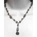 Vintage Midcentury Metal Capsule Lariat Neckalce
