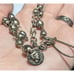 Vintage Midcentury Metal Capsule Lariat Neckalce