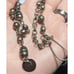 Vintage Midcentury Metal Capsule Lariat Neckalce