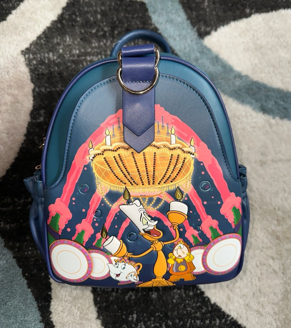 Our Universe Disney Beauty and the Beast Lumiere Be Our Guest Mini Backpack