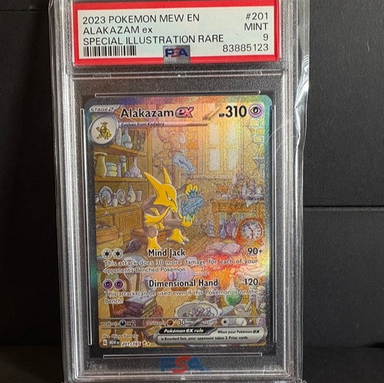 Alakazam ex 201/165 – Full Art – PSA 9 MINT – Scarlet & Violet 151 – Pokémon TCG