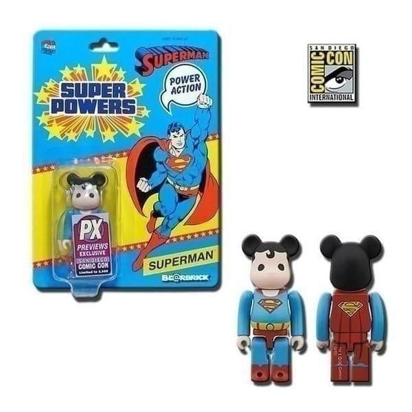 Medicom DC Super Powers Superman SDCC 2013 Exclusive Bearbrick Figure