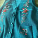 teal blue grandma sleeveless vest